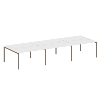 Metal System Quattro Р. ст. на 6 раб. места на П-образном м/к 40БП.СМ-6.3 Акация/Антрацит металл 4200*1475*750 Metal System Quattro Р. ст. на 6 раб. места на П-образном м/к 40БП.СМ-6.3 Акация/Антрацит металл 4200*1475*750