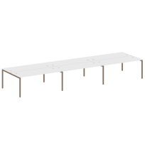 Metal System Quattro Р. ст. на 6 раб. места на П-образном м/к 40БП.СМ-6.5 Акация/Антрацит металл 5400*1475*750 Metal System Quattro Р. ст. на 6 раб. места на П-образном м/к 40БП.СМ-6.5 Акация/Антрацит металл 5400*1475*750